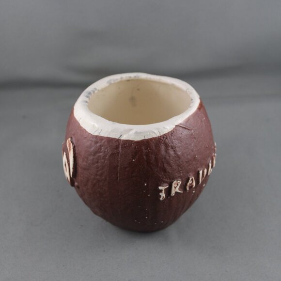Vintage Tiki Mug - Trader Vic's Coconut Mug Hand Painted- Cermaic Mug - Picture 8 of 10